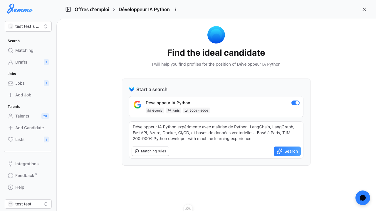 Job Page